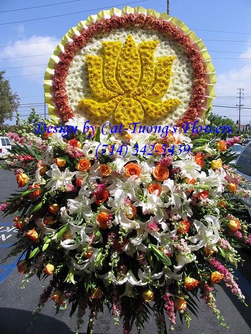 Cat Tuong Flowers Orange County Santa Ana Funeral Arrangement Lotus Hoa Sen