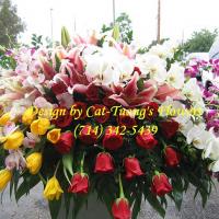 Cat Tuong Flowers Orange County Santa Ana Funeral Casket